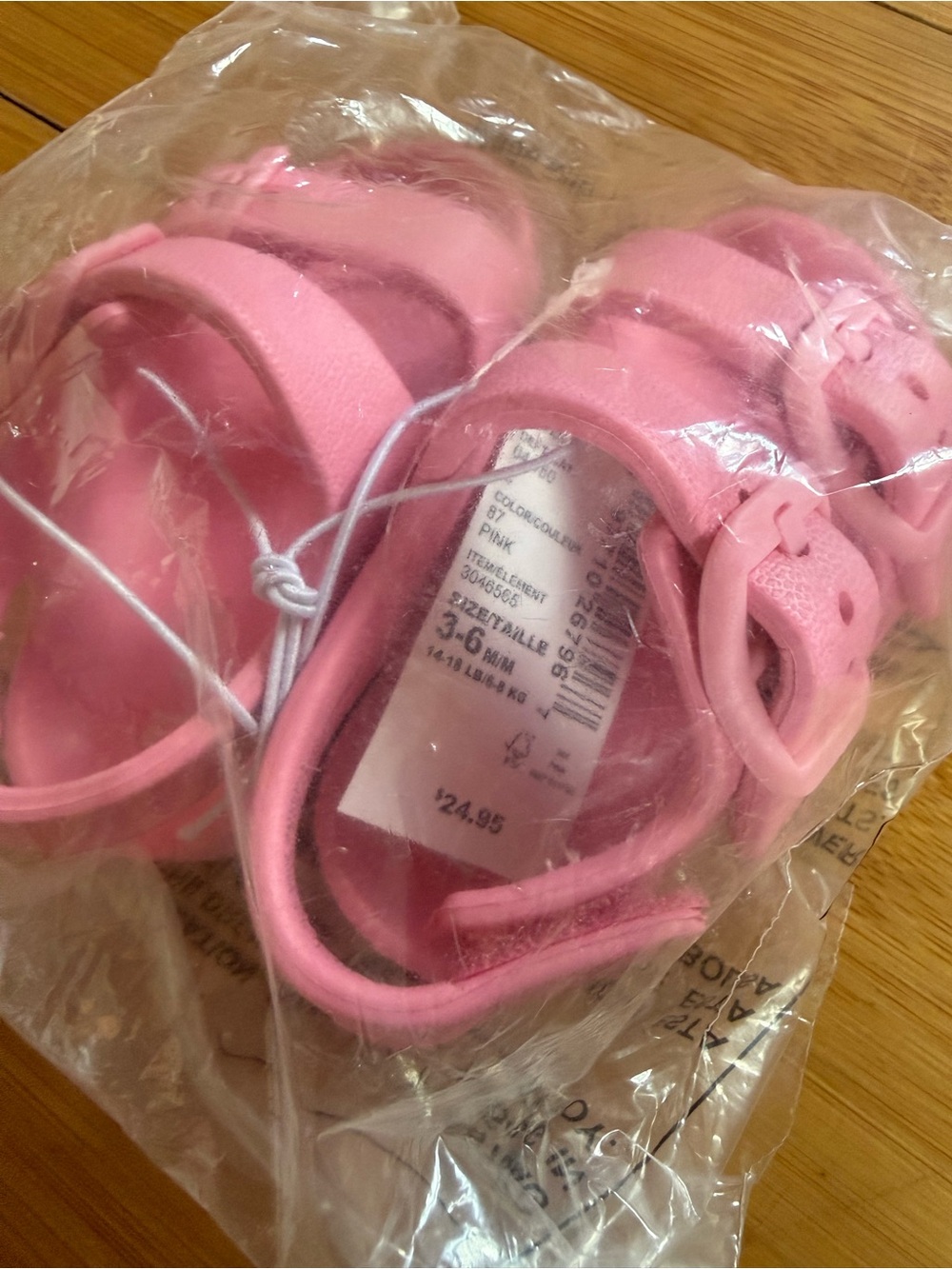 The Children's Place Pink Girls' Hook-and-Loop Sandals
